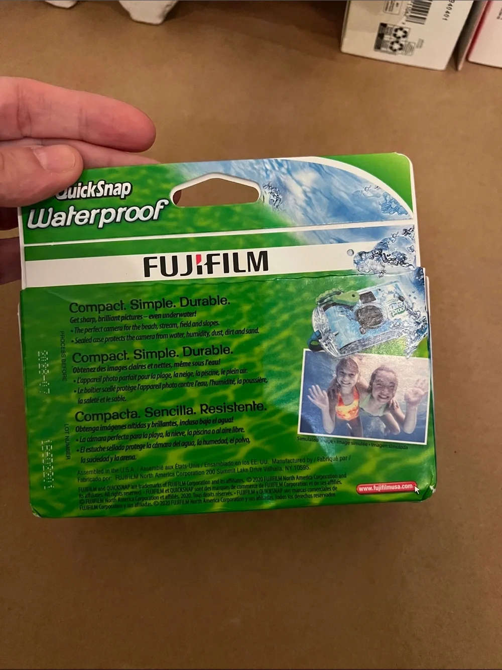 Fujifilm Waterproof QuickSnap Disposable Camera - Blue/Green